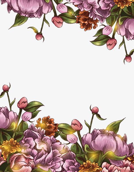 Hand-painted Floral Border Background PNG, Clipart, Border Clipart, Floral Clipart, Flowers, Hand Painted, Hand Painted Clipart Free PNG Download