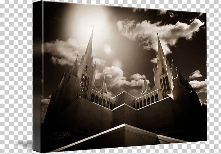 San Diego California Temple Gallery Wrap Desktop Canvas Art PNG, Clipart, Art, Black And White, Brand, Canvas, Computer Free PNG Download