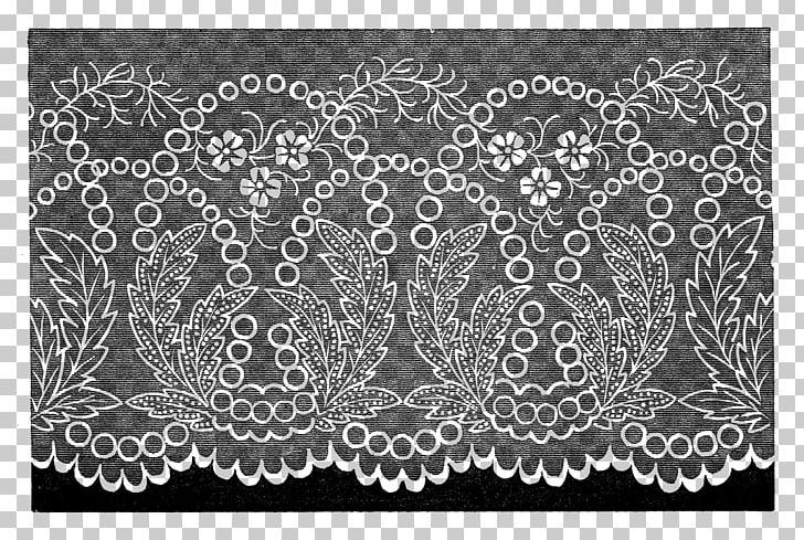 Lace Textile Pattern PNG, Clipart, Art, Black, Black And White, Boarder, Doily Free PNG Download