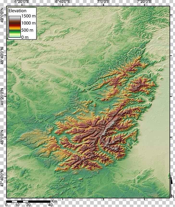 Northern Vosges Regional Nature Park Terrain Raised-relief Map PNG, Clipart, Atlas, Ballons Des Vosges Nature Park, Biome, Black Forest, Ecoregion Free PNG Download