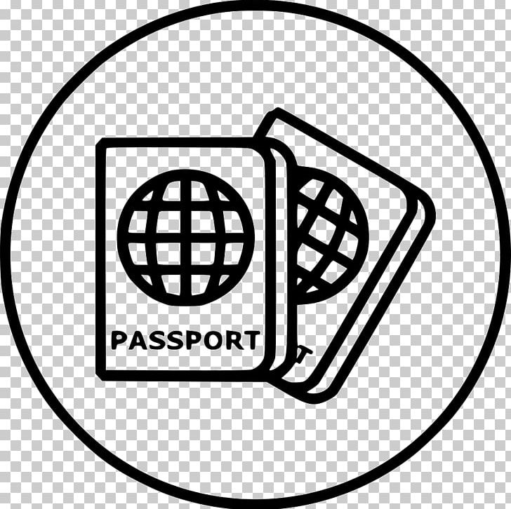 passport clip art black and white