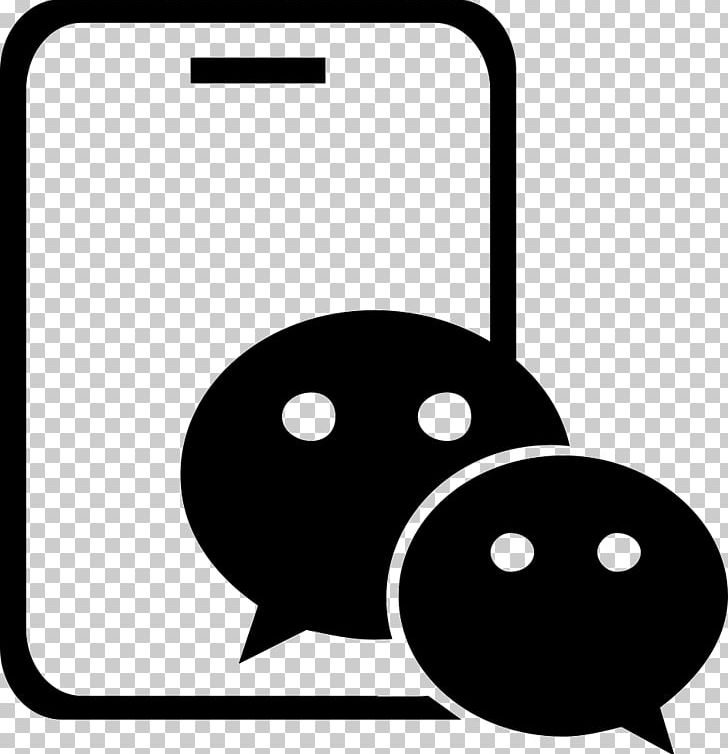 WeChat Computer Icons LINE PNG, Clipart, Area, Art, Black, Black And White, Channel Free PNG Download