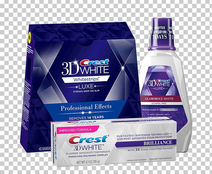 Crest Whitestrips Tooth Whitening Mouthwash Crest 3D White Toothpaste PNG, Clipart, 3d White People, Brand, Crest, Crest 3d White Toothpaste, Crest Whitestrips Free PNG Download