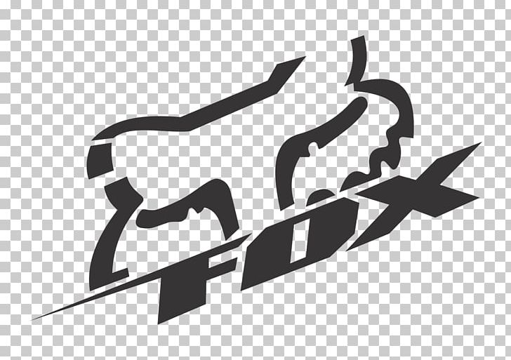 Fox Racing Logo Motocross Decal PNG, Clipart, Black, Black And White, Brand, Cdr, Clothing Free PNG Download