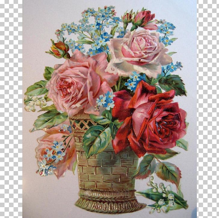 Garden Roses Cabbage Rose Floral Design Cut Flowers Still Life PNG, Clipart, Artificial Flower, Basket, Chromolithography, Cut Flowers, Floris Free PNG Download
