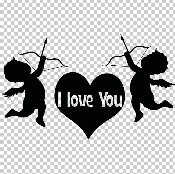 Sticker Love Cupid House PNG, Clipart, Bedroom, Black And White, Book, Character, Computer Free PNG Download