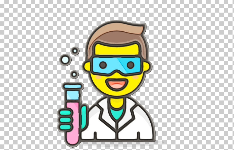 Icon Scientist Science Emoji PNG, Clipart, Emoji, Paint, Science, Scientist, Watercolor Free PNG Download