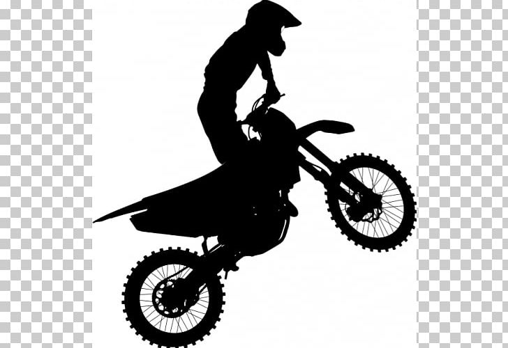 Freestyle Motocross Motorcycle Dirt Bike PNG, Clipart, Bicycle, Bicycle Accessory, Bicycle Drivetrain Part, Black And White, Dirt Bike Free PNG Download