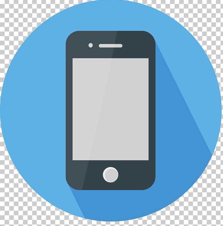 IPhone Computer Icons Flat Design PNG, Clipart, Angle, Blue, Communication, Communication Device, Computer Free PNG Download