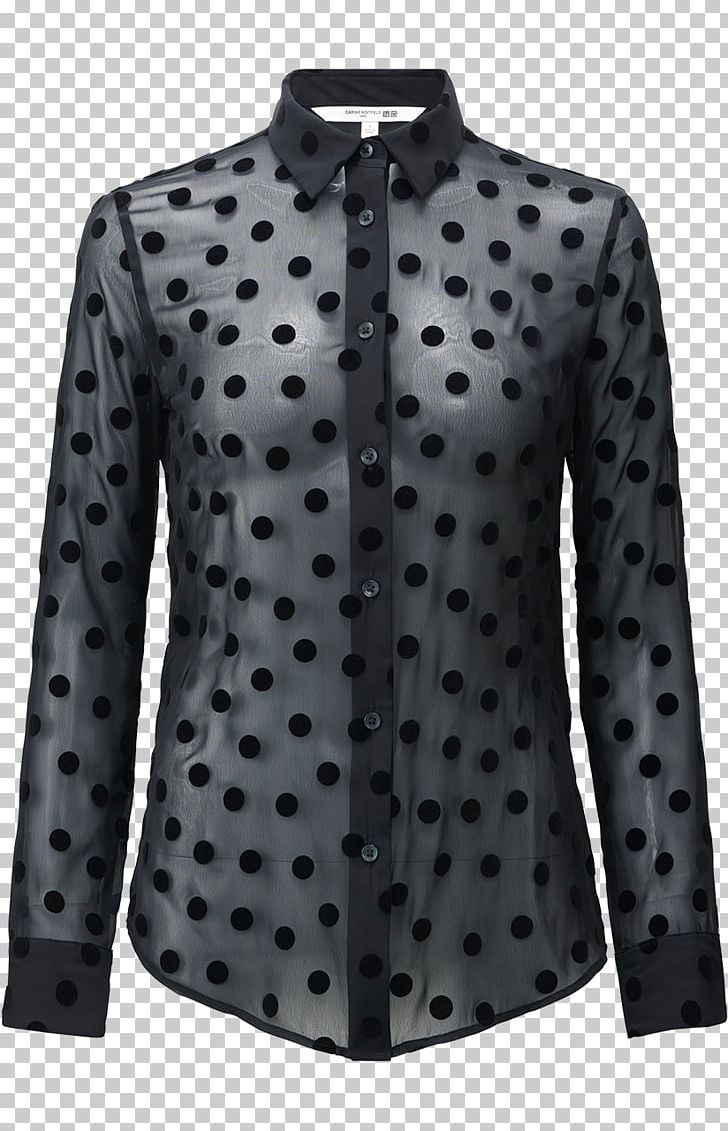 Blouse T-shirt Uniqlo Polka Dot PNG, Clipart, Black, Blouse, Button, Carine, Carine Roitfeld Free PNG Download