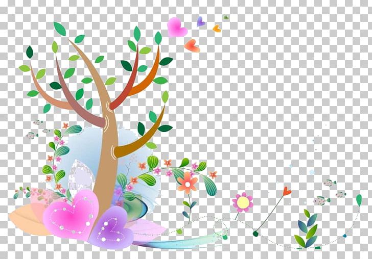 Spring Cartoon Painting PNG, Clipart, Art, Background, Branch, Color, Comics Free PNG Download