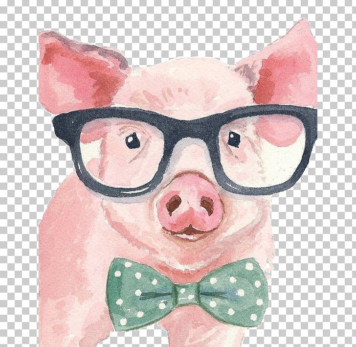 Piglet Painting Miniature Pig Canvas PNG, Clipart, Animals, Canvas, Cuteness, Drawing, Ear Free PNG Download