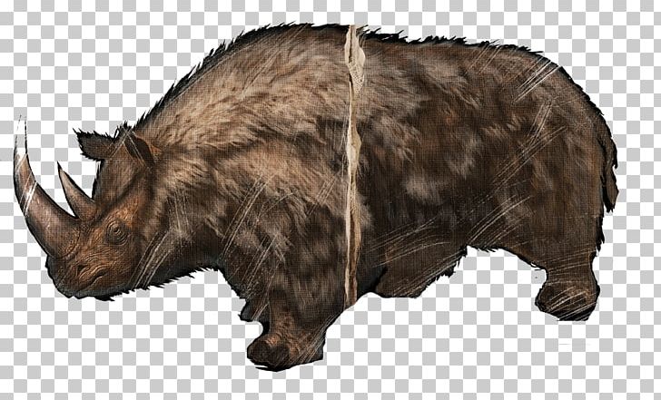 ARK: Survival Evolved Woolly Rhinoceros Pliocene Dinosaur PNG, Clipart, Animals, Armour, Bear, Cattle Like Mammal, Coelodonta Free PNG Download