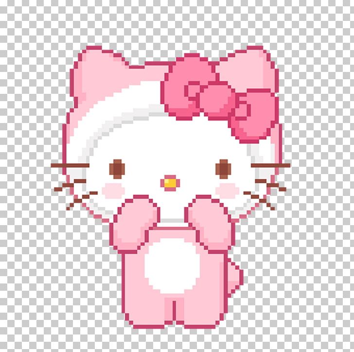 Hello Kitty GIF Pixel Sanrio PNG, Clipart, Area, Art, Avatar, Cuteness, Desktop Wallpaper Free PNG Download