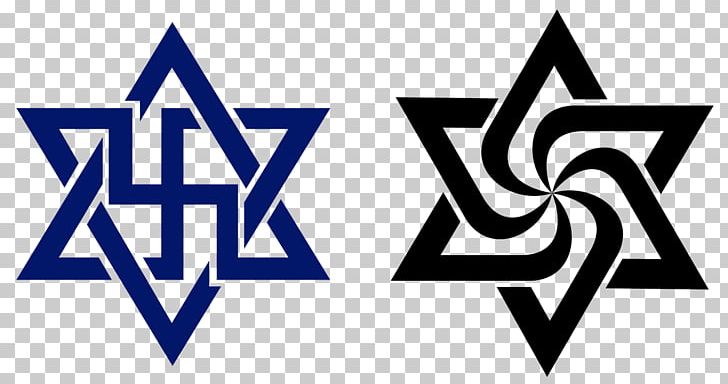Swastika Star Of David Raëlism Religion Symbol PNG, Clipart, Angle, Antisemitism, Area, Blue, Brand Free PNG Download