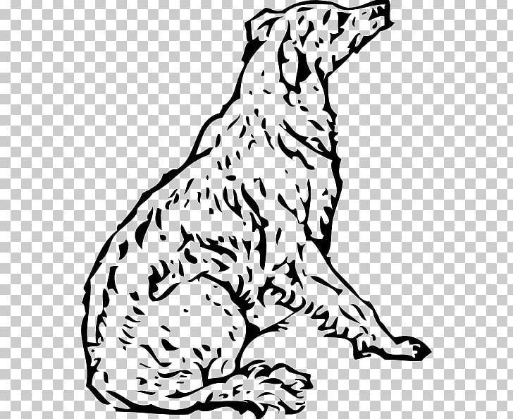 Dog Line Art Drawing PNG, Clipart, Art, Big Cats, Black, Carnivoran, Cat Like Mammal Free PNG Download