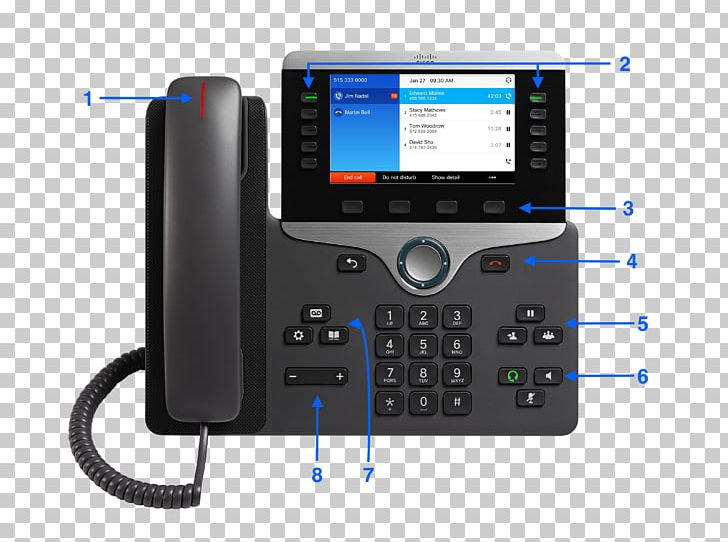 VoIP Phone Cisco 8851 Cisco 8841 Voice Over IP Telephone PNG, Clipart, 3pcc, Call Control, Cisco, Cisco 8841, Cisco 8851 Free PNG Download