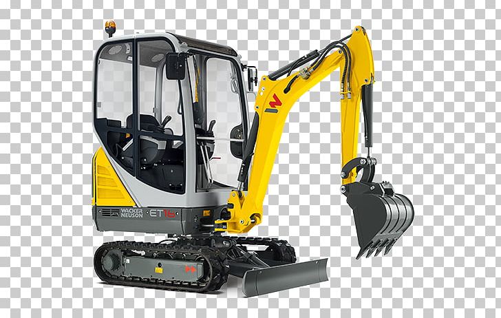 Wacker Neuson Compact Excavator Heavy Machinery Architectural Engineering PNG, Clipart, Architectural Engineering, Automotive Exterior, Automotive Tire, Bucket, Bulldozer Free PNG Download