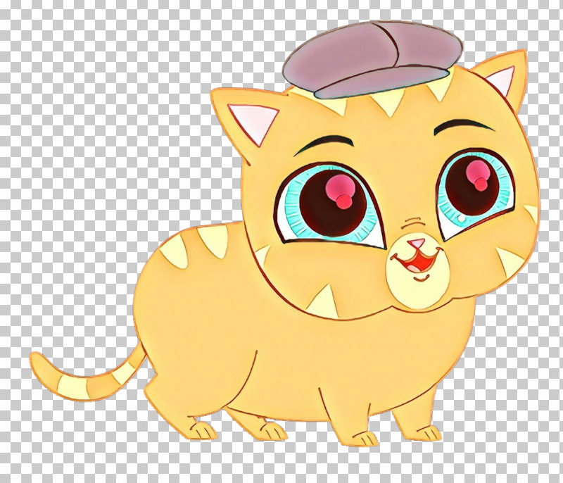Cartoon Cat Yellow Whiskers Snout PNG, Clipart, Animation, Cartoon, Cat, Snout, Whiskers Free PNG Download