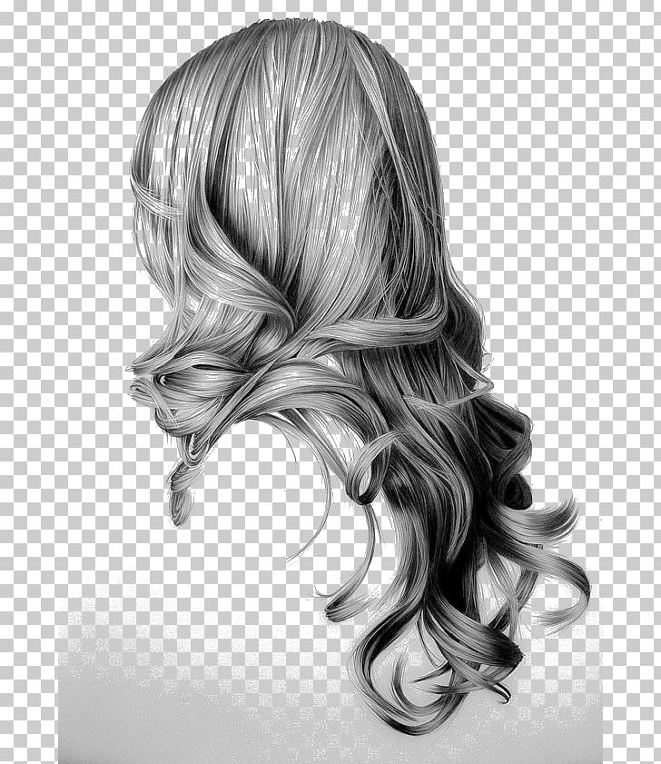 Drawing Hairstyle Long Hair Sketch PNG, Clipart, Art, Artist, Art Museum, Black And White, Black Hair Free PNG Download