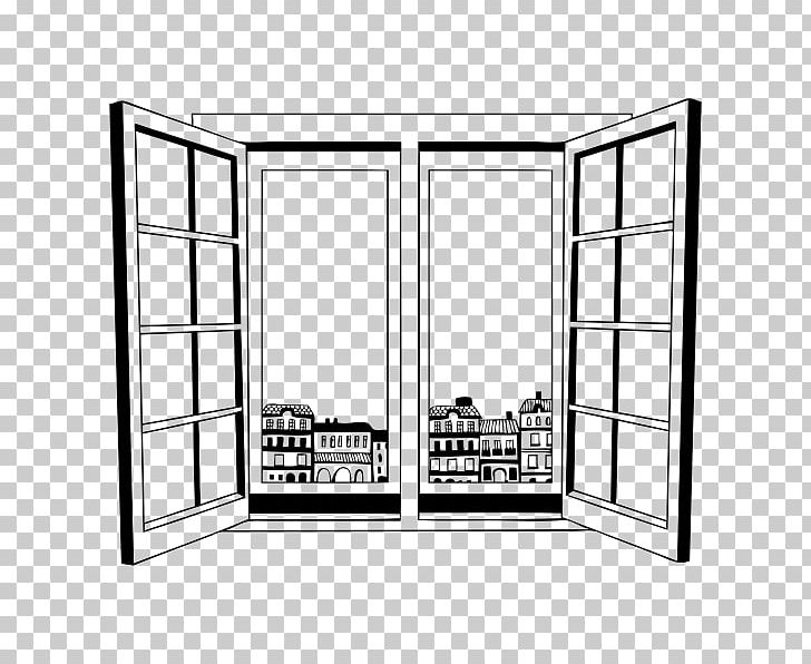Window Wall Decal Vinyl Group Drawing PNG, Clipart, Angle, Area, Bedroom, Black And White, Decorative Arts Free PNG Download