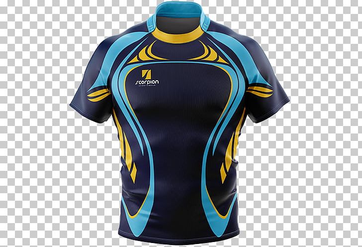 T-shirt Rugby Shirt Jersey PNG, Clipart, Active Shirt, Blue, Clothing, Clothing Printed Pattern, Electric Blue Free PNG Download