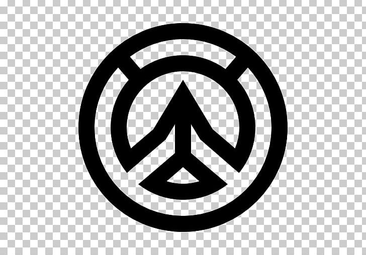 Overwatch Computer Icons Font PNG, Clipart, Area, Black And White, Brand, Characters Of Overwatch, Circle Free PNG Download