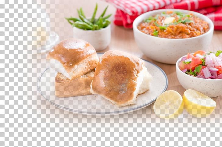 Pav Bhaji Vada Pav Full Breakfast Vegetarian Cuisine PNG, Clipart, Bakery, Bhaji, Bread, Breakfast, Brunch Free PNG Download