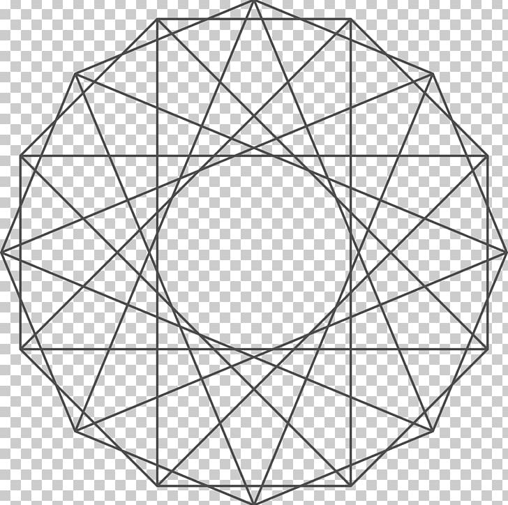 Regular Polygon Geometry Heptadecagon Icosioctagon PNG, Clipart, Accent, Accent Reduction, Angle, Area, Black And White Free PNG Download