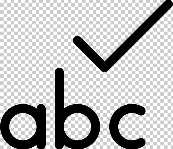 Spell Checker Computer Icons Spelling Orthography PNG, Clipart, Angle, Area, Black And White, Brand, Check Free PNG Download