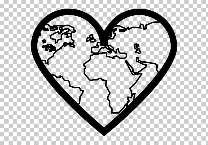 Heart Map Symbol PNG, Clipart, Area, Art, Black And White, Computer Icons, Continents Free PNG Download