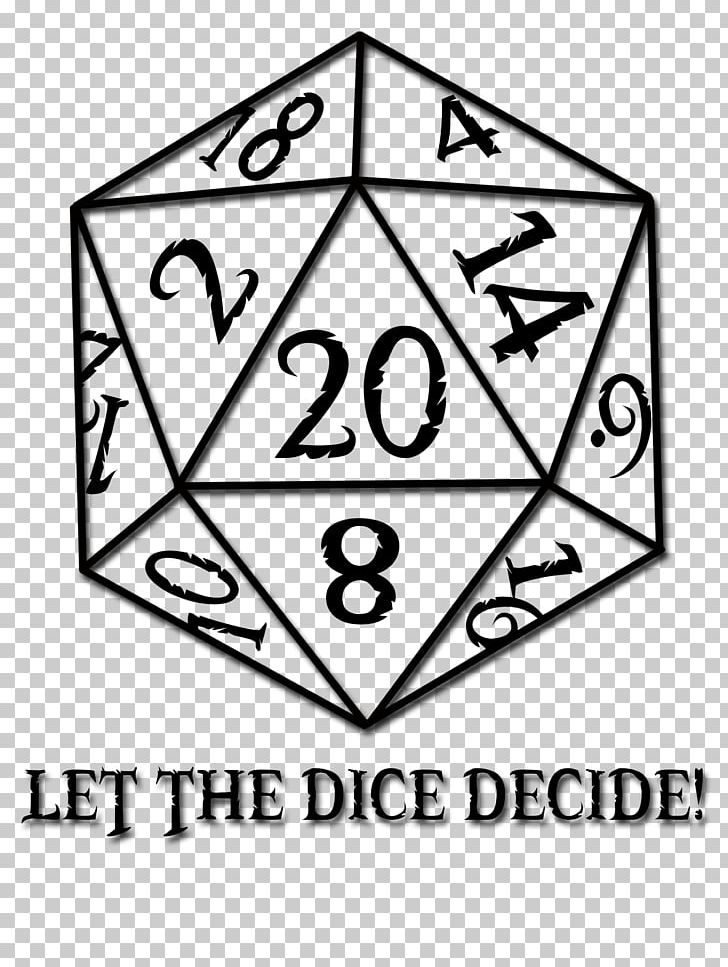 Dungeons & Dragons D20 System Platonic Solid Role-playing Game PNG, Clipart, Amp, Angle, Area, Black, Black And White Free PNG Download