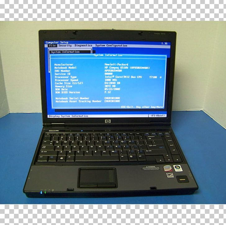 Netbook Hewlett-Packard Laptop Computer Hardware Personal Computer PNG, Clipart, Bios, Centrino, Compaq, Computer, Computer Accessory Free PNG Download