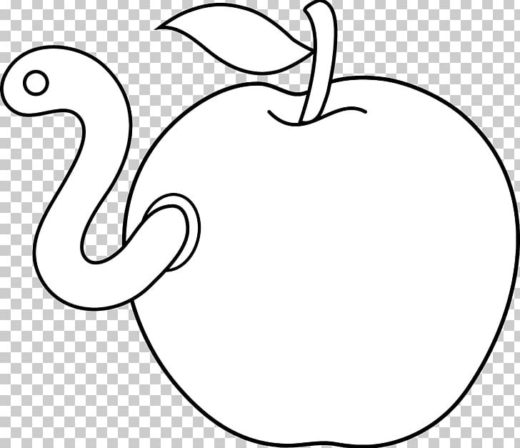 Worm Apple Coloring Book PNG, Clipart, Apple Logo Outline, Area, Art, Artwork, Beak Free PNG Download