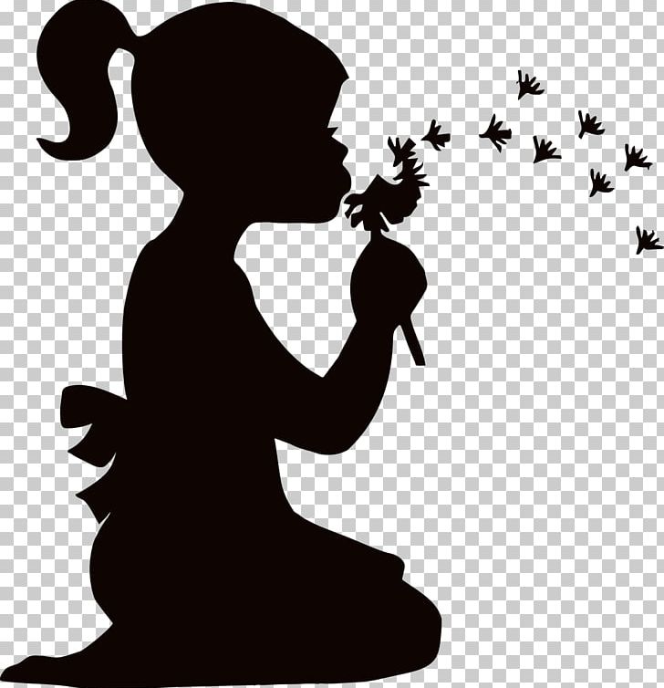 Wall Decal Dandelion Art PNG, Clipart, Art, Artwork, Black And White, Blowing, Child Free PNG Download