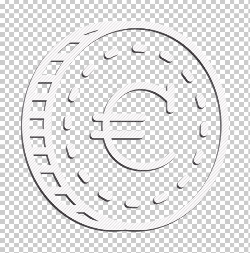 Business Icon Coin Icon Euro Icon PNG, Clipart, Automotive Wheel System, Auto Part, Blackandwhite, Business Icon, Circle Free PNG Download