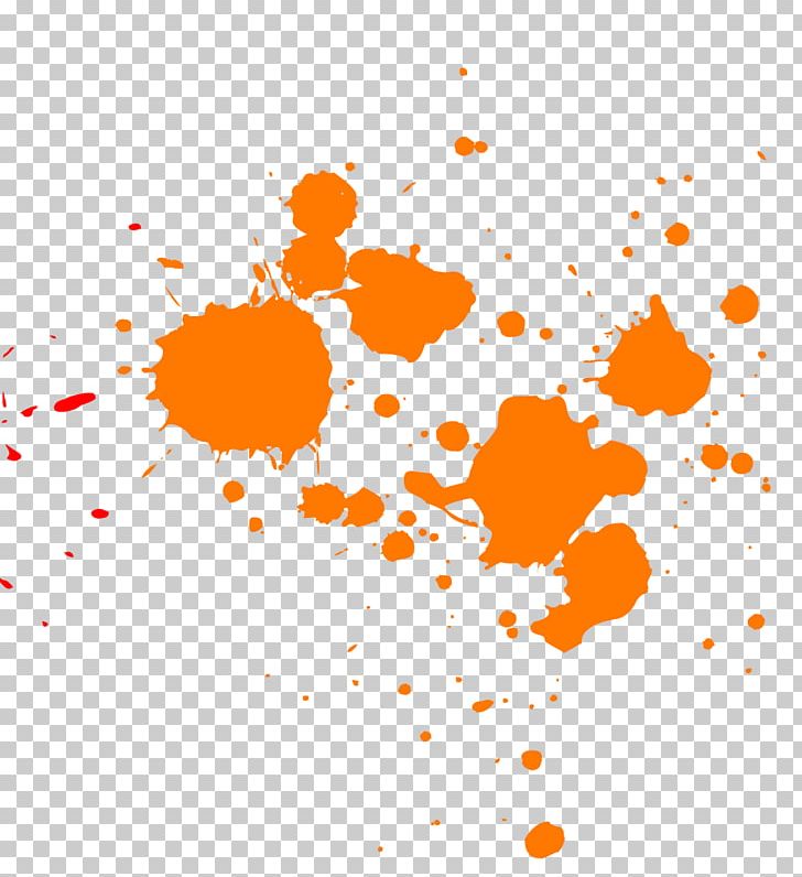Orange Paint Splatter PNG, Clipart, Miscellaneous, Paint Splatter Free PNG Download