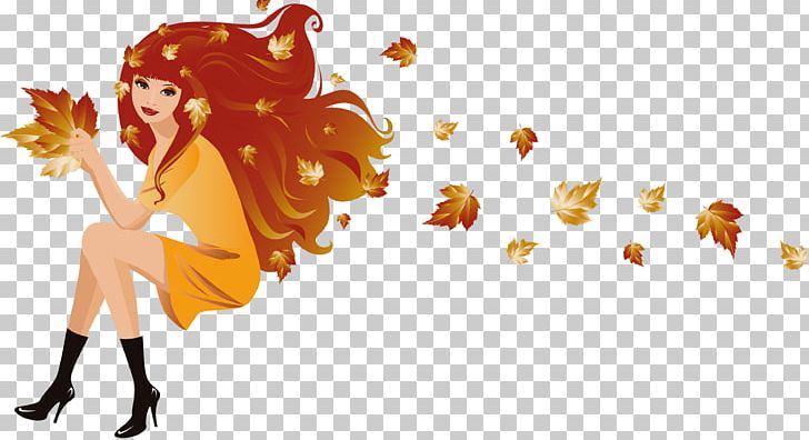Autumn Woman PNG, Clipart, Art, Autumn, Cartoon, Cdr, Computer Wallpaper Free PNG Download
