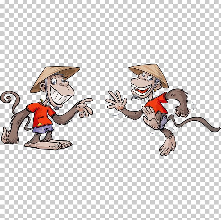 Cartoon Monkey Illustration PNG, Clipart, Animal, Animals, Animation, Art, Cartoon Free PNG Download