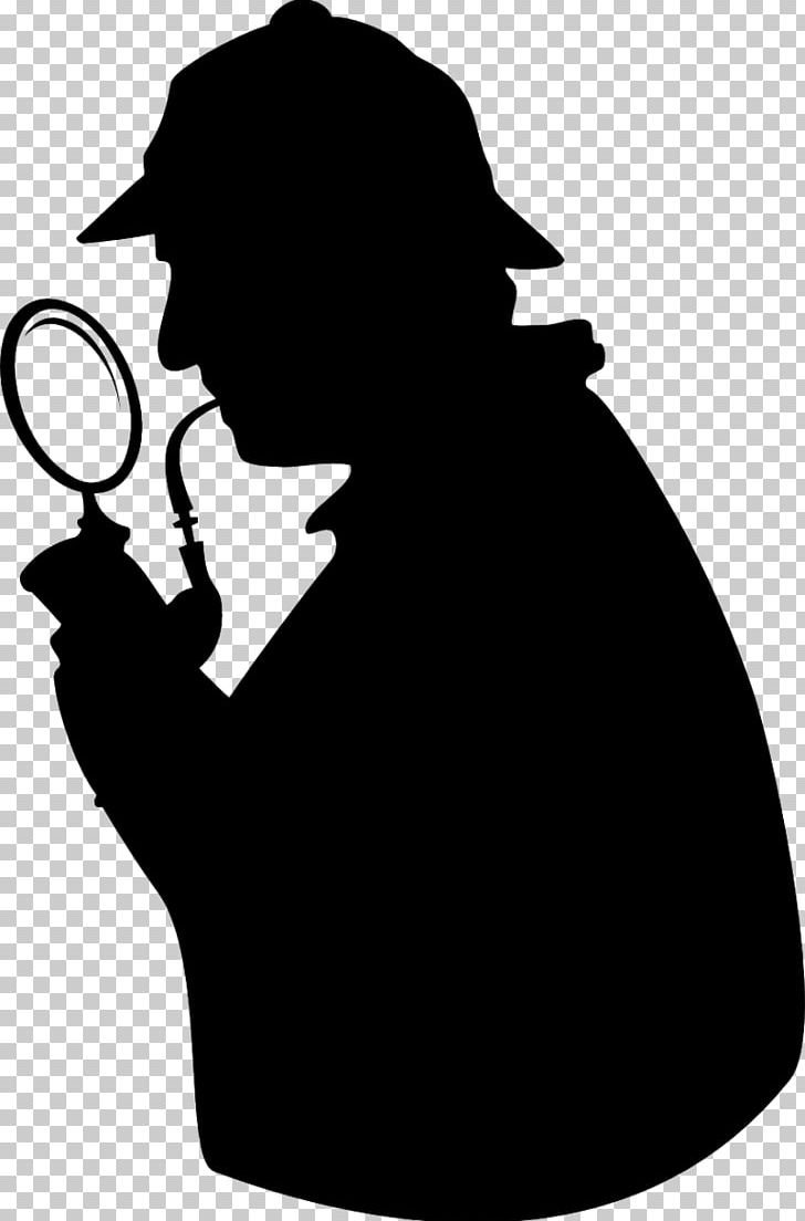 Detective Laura Diamond Silhouette Sherlock Holmes Museum PNG, Clipart, Animals, Art, Black, Black And White, Detective Free PNG Download