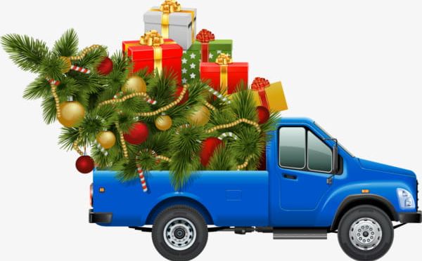 Hand-painted Christmas Car PNG, Clipart, Box Container, Car, Car Clipart, Christmas, Christmas Car Free PNG Download