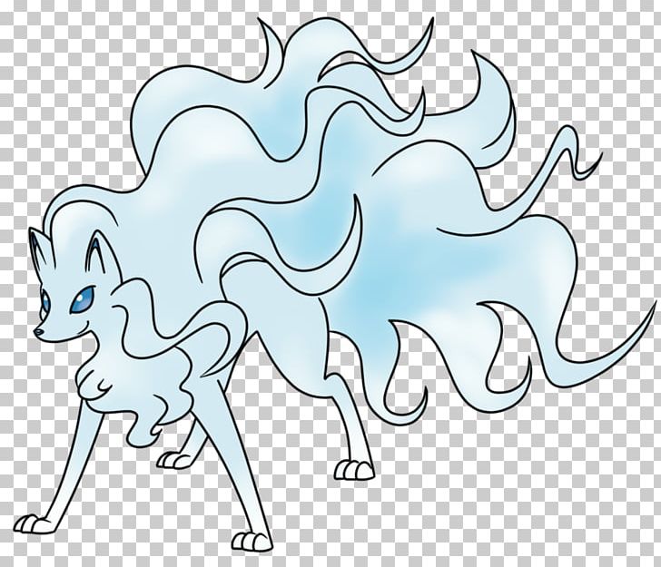 Pokémon Sun And Moon Ninetales Alola PNG, Clipart, Animal Figure, Area, Art, Artwork, Black And White Free PNG Download