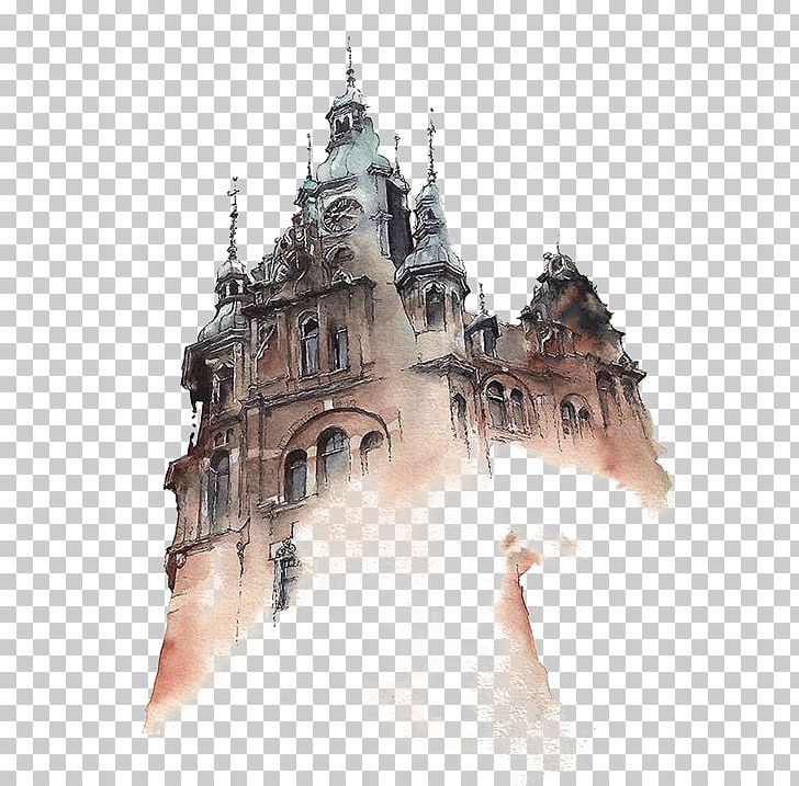 Watercolor Painting Architecture Artist PNG, Clipart, Art, Building, Canvas, Cartoon, Continental Free PNG Download