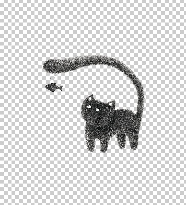 Cat Drawing Illustration PNG, Clipart, Aquarium Fish, Black, Black And White, Black Cat, Carnivoran Free PNG Download