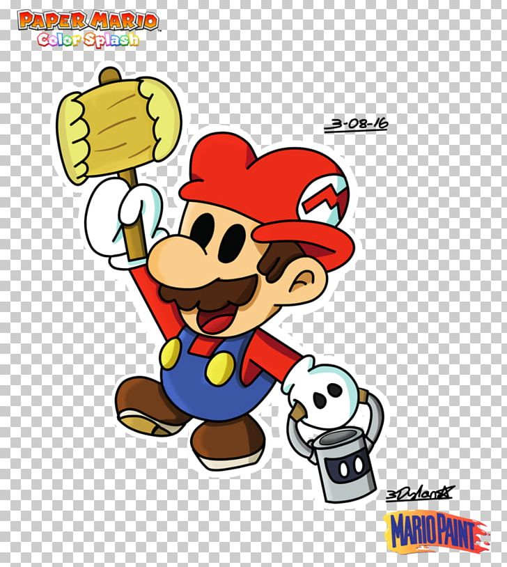 Paper Mario: Color Splash Super Mario Bros. PNG, Clipart, Area, Art, Cartoon, Coloring Book, Fan Art Free PNG Download