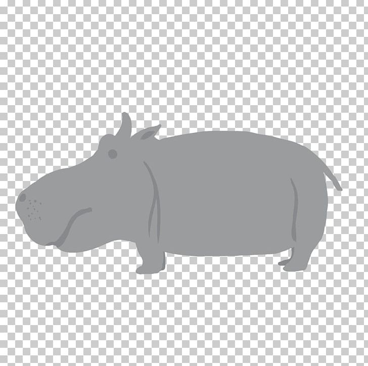 Hippopotamus Animal Mammal PNG, Clipart, Animal, Black And White, Cartoon, Cattle, Cattle Like Mammal Free PNG Download