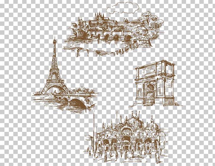 Paris Pisa Drawing Travel Illustration PNG, Clipart, Artwork, Artwork Vector, Build, Building, Building Free PNG Download