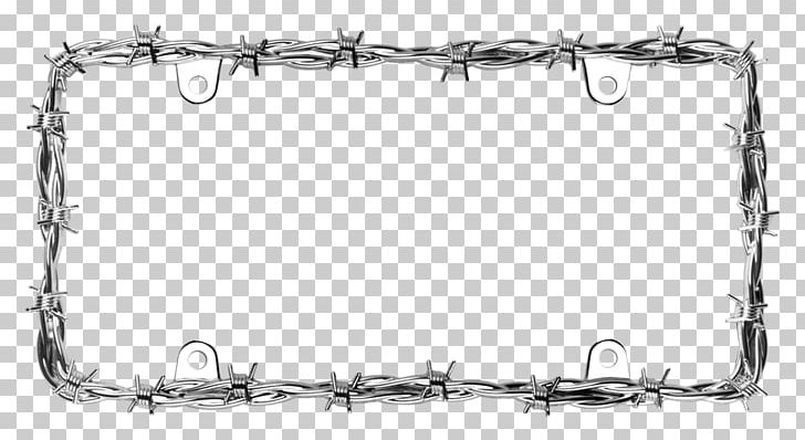 Car Vehicle License Plates Barbed Wire Chrome Plating PNG, Clipart, Area, Black And White, Border, Branch, Car Free PNG Download