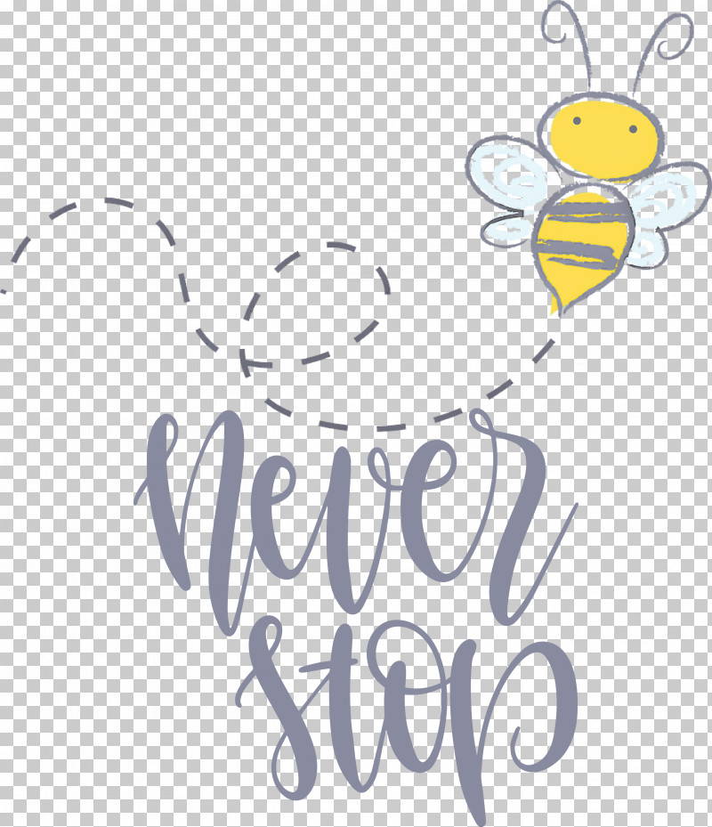 Never Stop Motivational Inspirational PNG, Clipart, Branching, Cartoon, Flower, Happiness, Insects Free PNG Download
