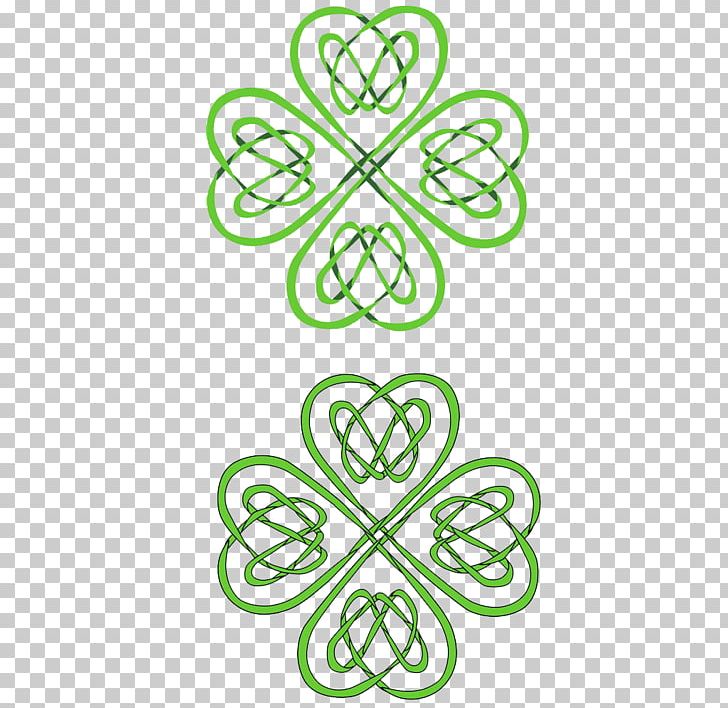 Four-leaf Clover Celts Celtic Knot Shamrock PNG, Clipart, Abstrac, Circle, Clover, Flora, Flower Free PNG Download